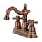 Kingston Brass KB160AXAC Heritage 4" Centerset Bathroom Faucet, Antique Copper KB160AXAC - alternate 1